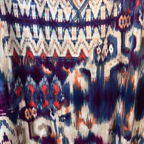 Chaps Multicolor Abstract Sleeveless Maxi Dress/XL - Picture 4 of 4